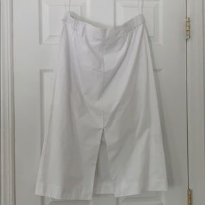 COS White Midi Skirt with Front Slit